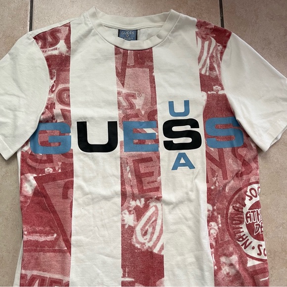 424’s Guillermo Andrade X GUESS Collab Rare Limited Edition Short Sleeve Mens XS - Picture 2 of 8